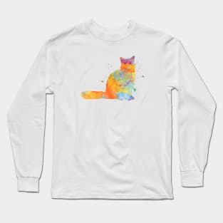 Van turco cat in watercolor Long Sleeve T-Shirt